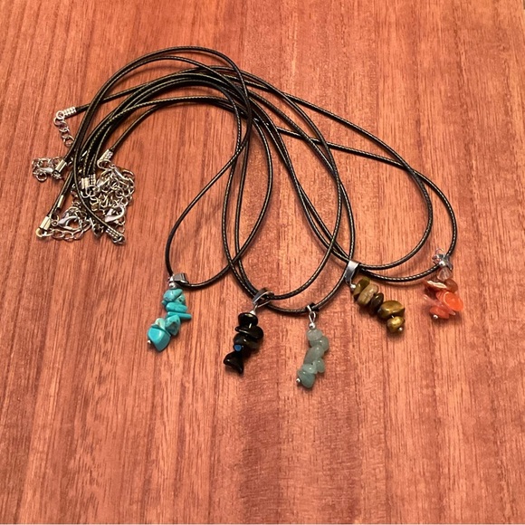 Set of 5 Beautiful Stone Necklaces! - Picture 1 of 3